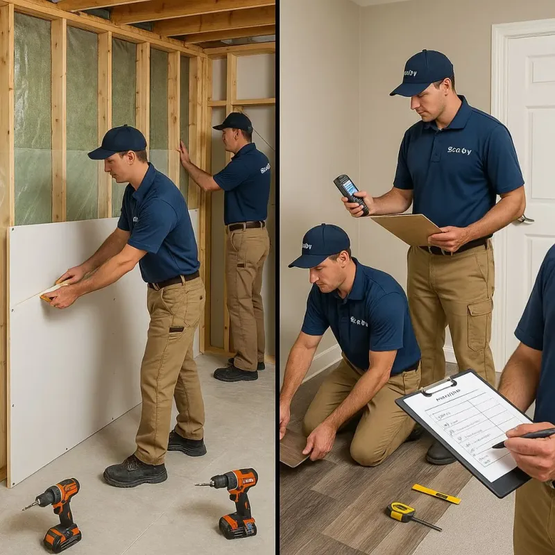 Repairs and Reconstruction process in Lackland Air Force Base, TX